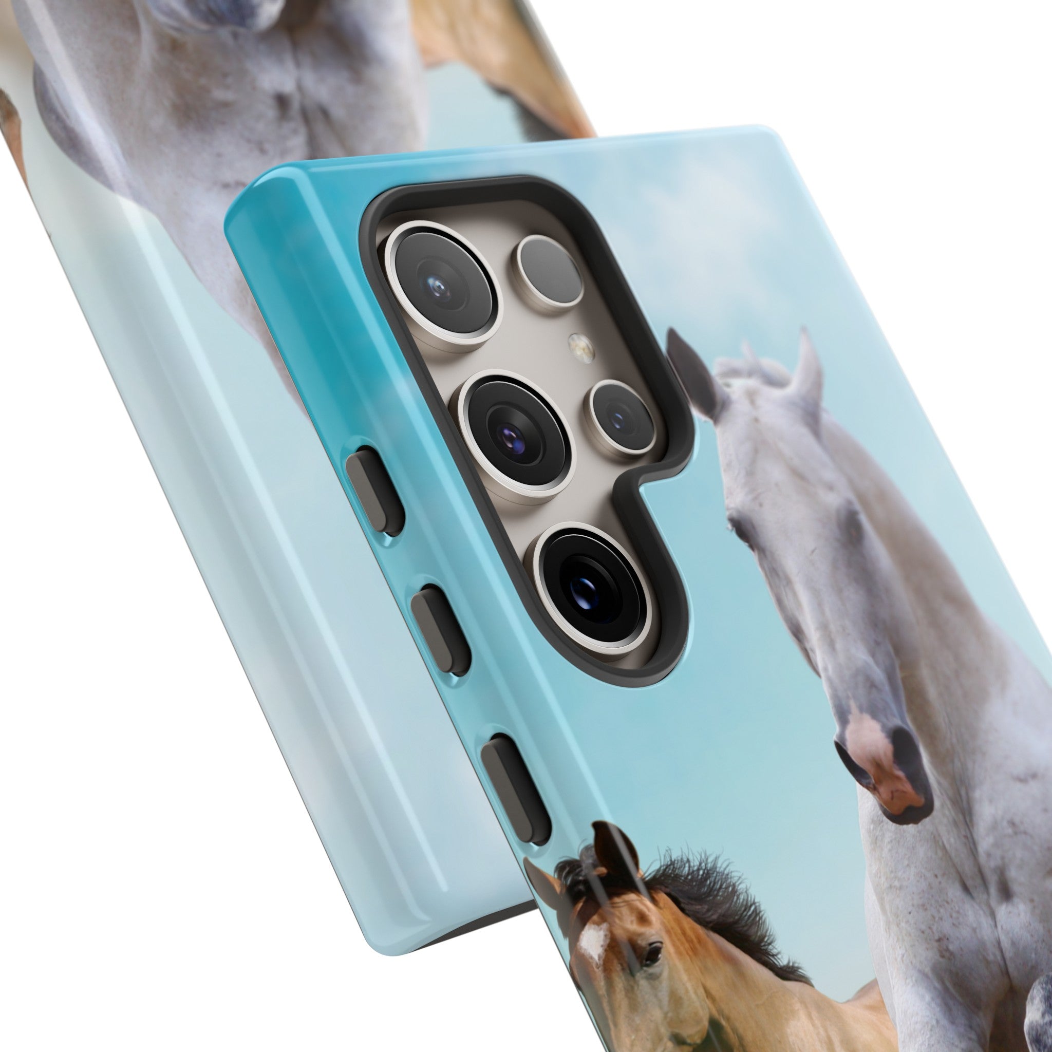 Blue Sky Horses - Protective Phone Case