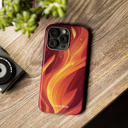 Flaming Flow iPhone 15 Pro Max Case - Tough
