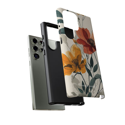 Elegant Floral Harmony Samsung S23 - Tough Phone Case