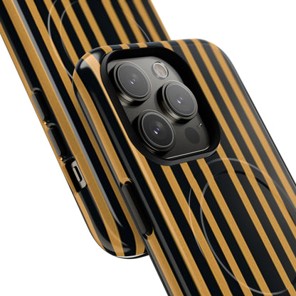 Golden Stripes iPhone 14 Pro Case - Tough+