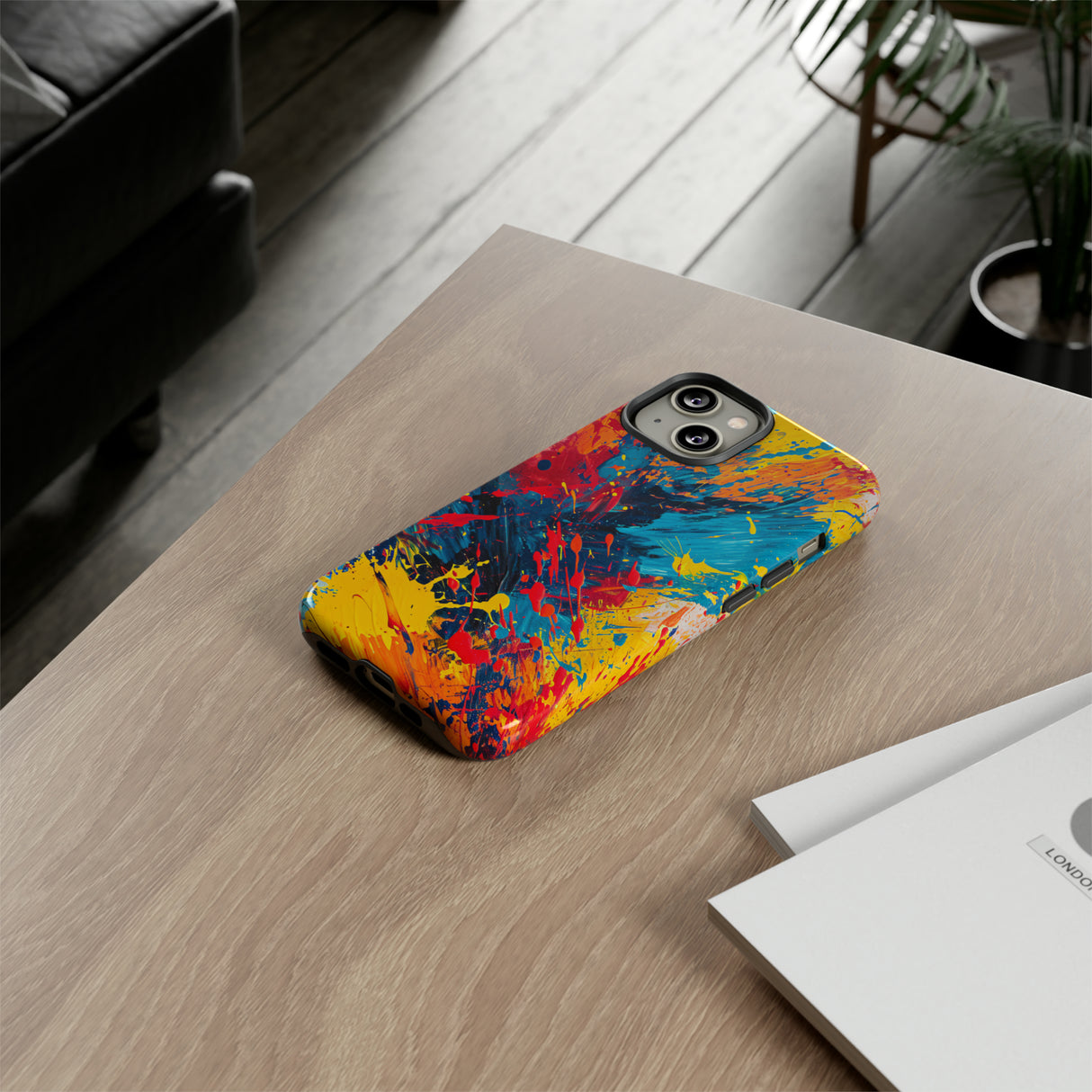 Artistic Brushstroke Bliss - Protective Phone Case