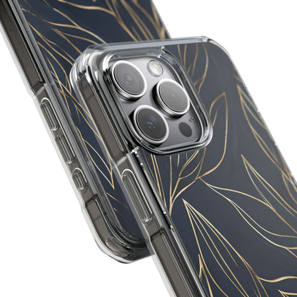Modern Gold Leaves iPhone Case - Impact