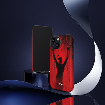 Dark Red Reflective Demons Arms Stre iPhone 13 - Tough