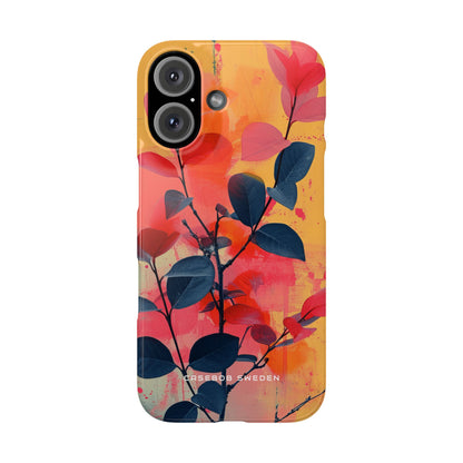 Vivid Floral Harmony iPhone 16 - Slim Phone Case