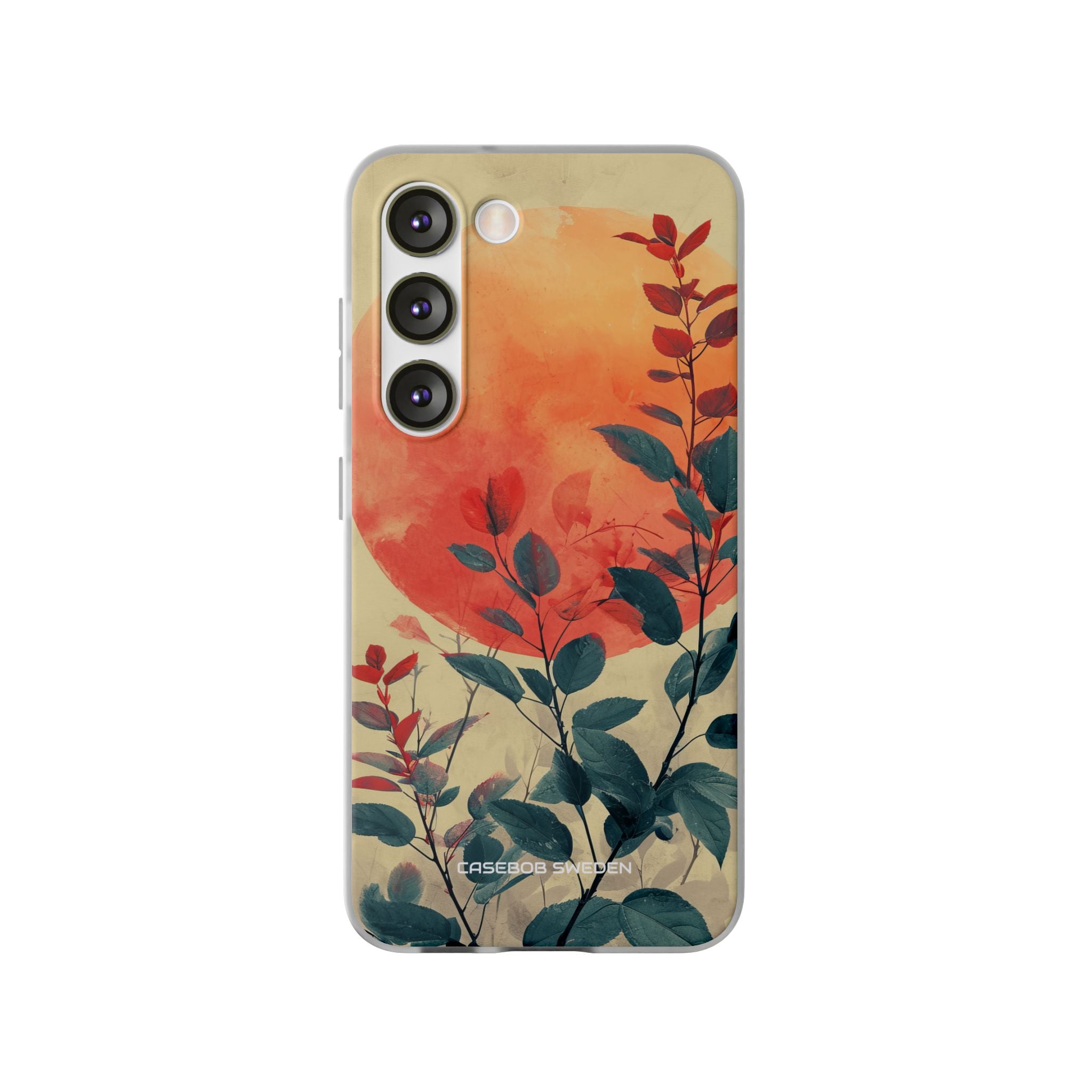 Orange Sun Harmony - Flexi Samsung S23 Phone Case