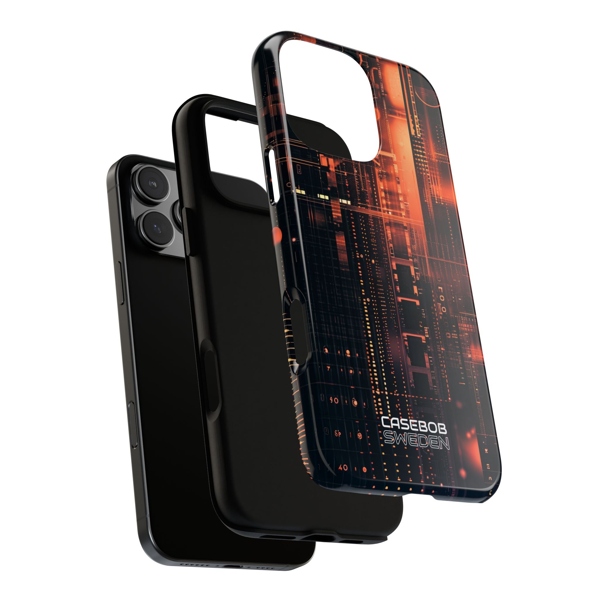 Neon Circuit Dreams iPhone 16 - Tough