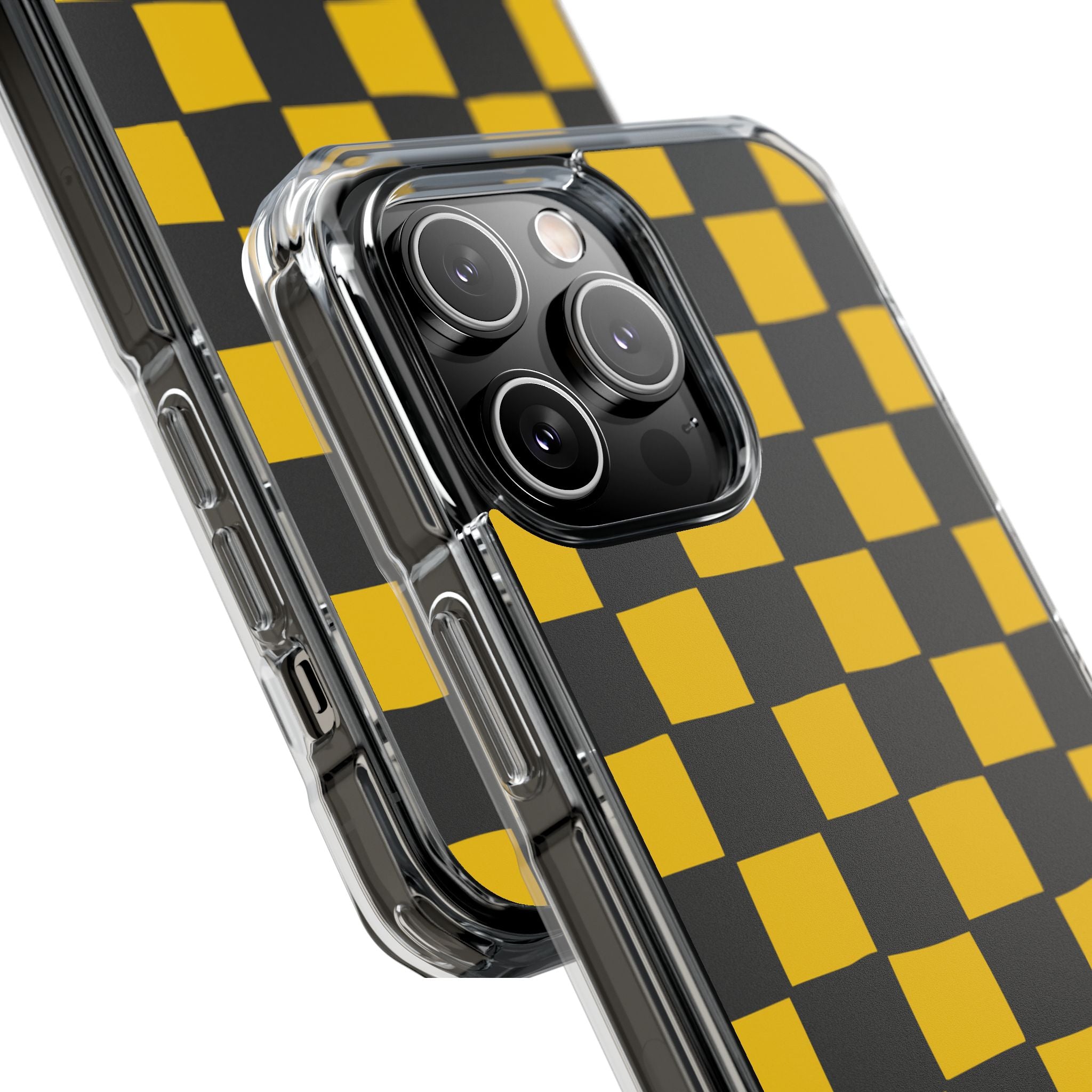 Yellow Squares Dance iPhone Case - Impact