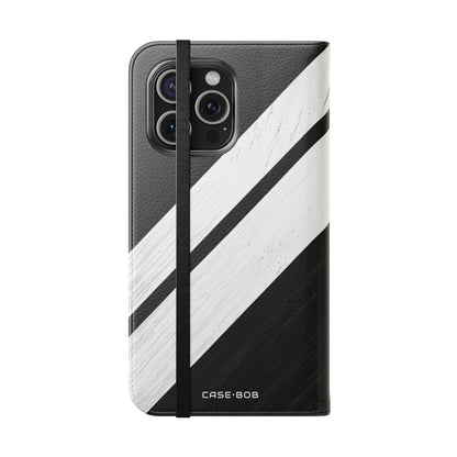 Striped Texture - iPhone 15 Pro Max Case - Wallet