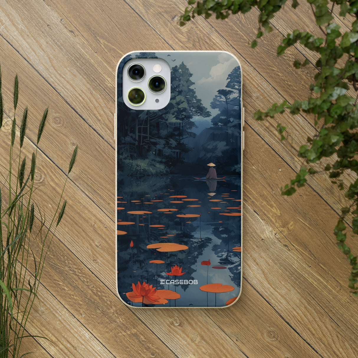 Tranquil Lotus Serenity | Biodegradable Phone Case