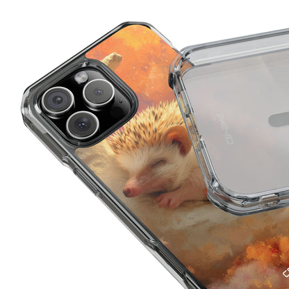 Hedgehog Rests Dreaming iPhone Case - Impact