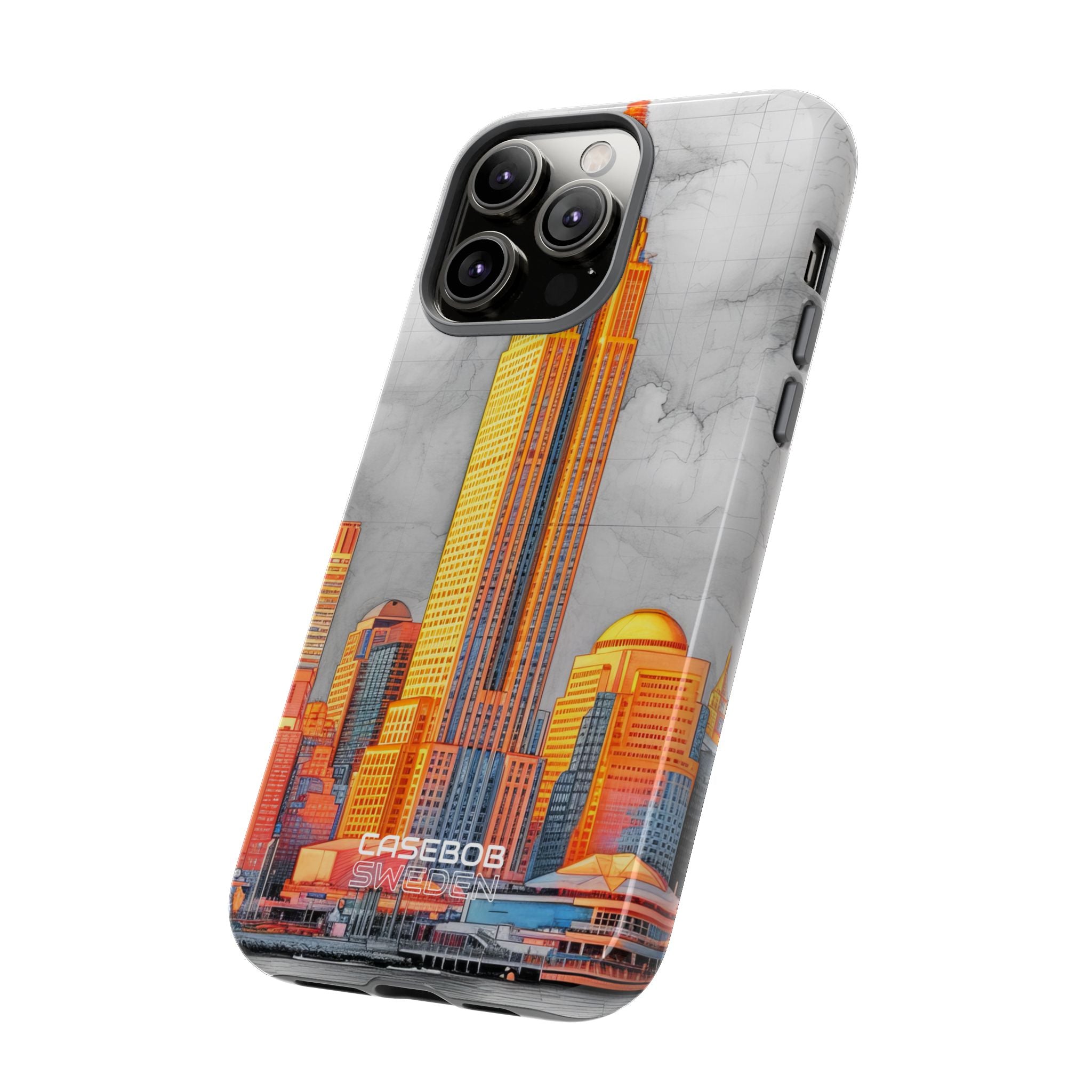 Vibrant City Skyline iPhone 14 - Tough