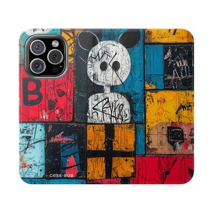 White Orb Graffiti - iPhone 16 Pro Case - Wallet
