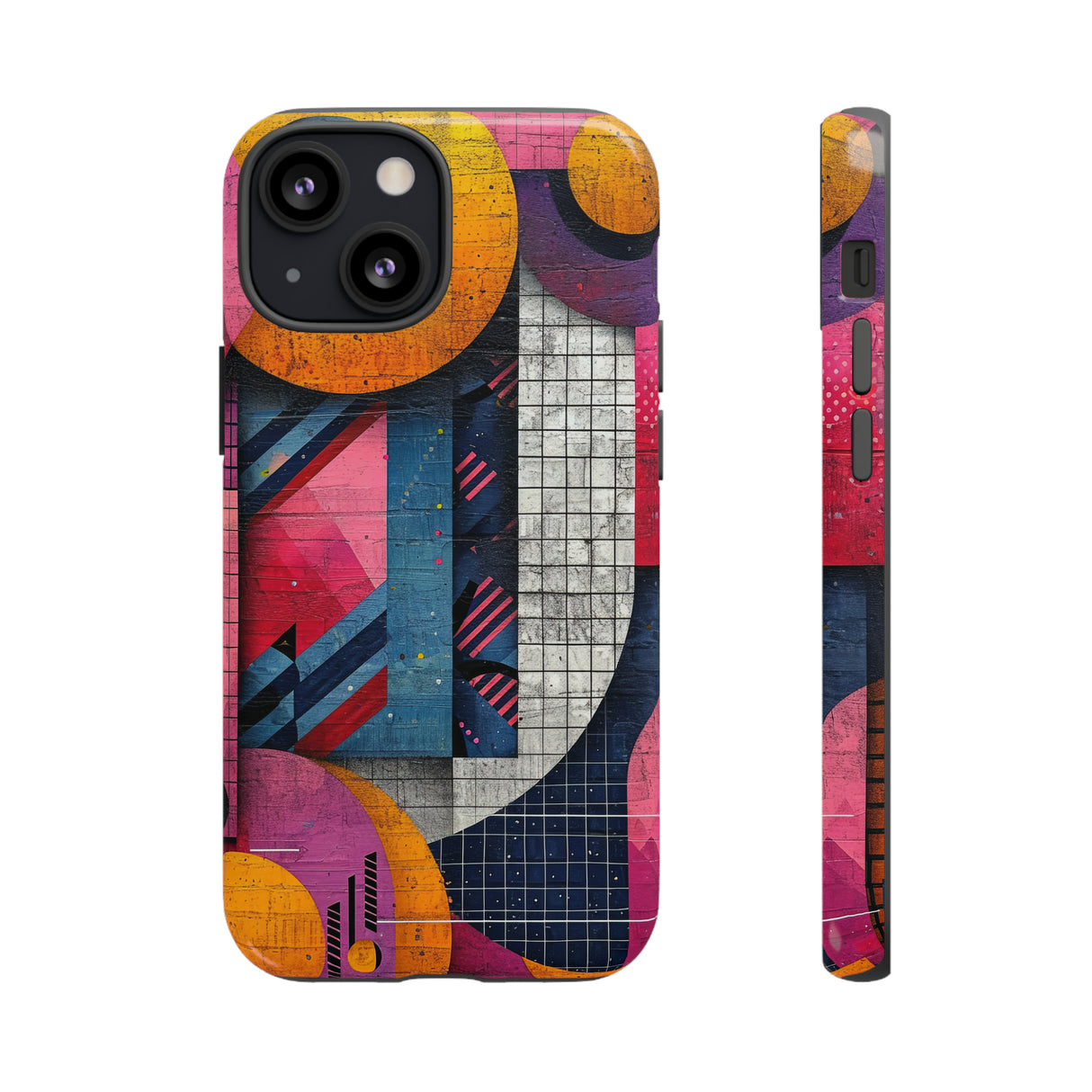 Lively Neon Geometry - Protective Phone Case