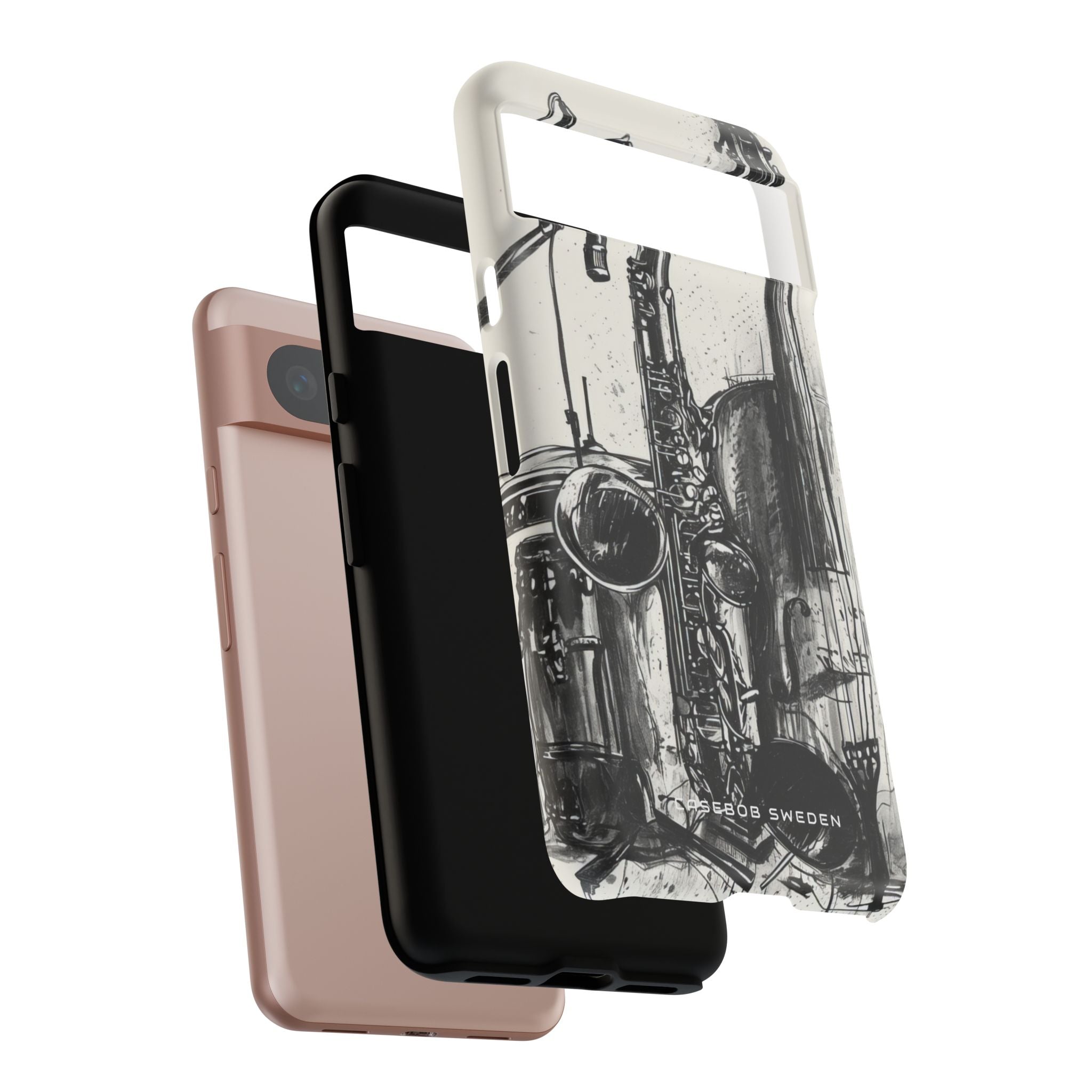 Jazz Instrument Line Symphony Google Pixel 8 - Tough Phone Case