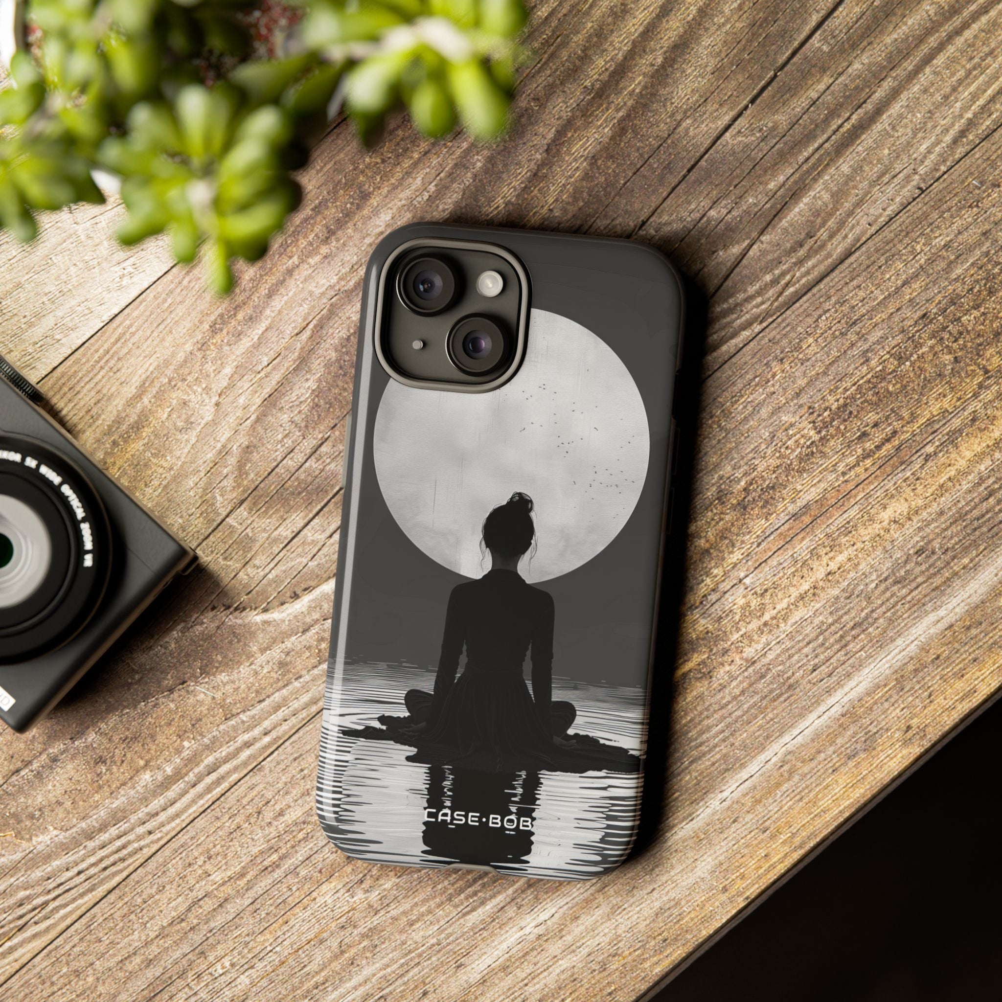 Silhouette Moonlight iPhone 15 Case - Tough