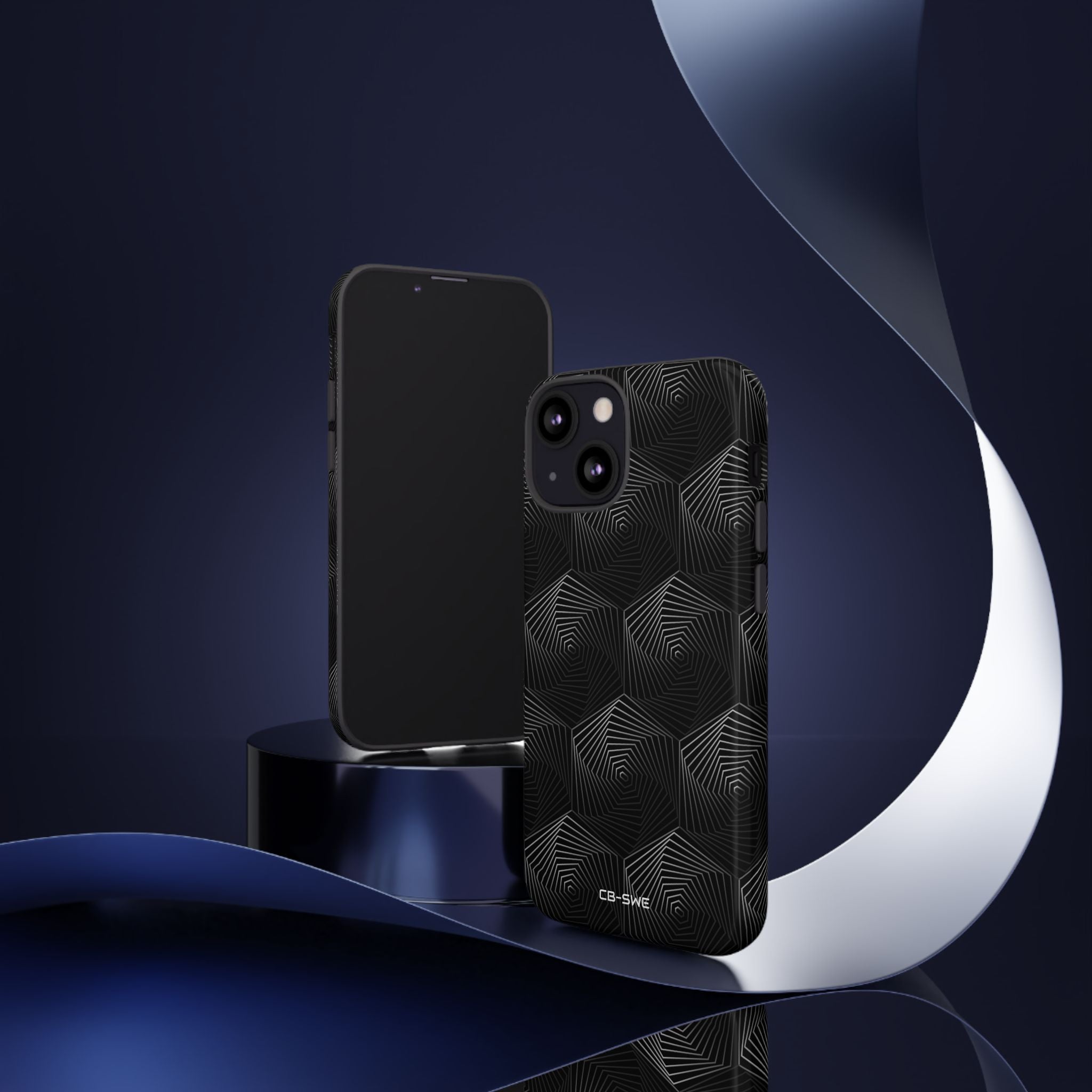 Geometric Spiral Illusion - iPhone Case