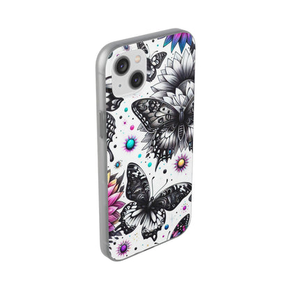Butterfly Bloom iPhone 14 Plus Case - Soft