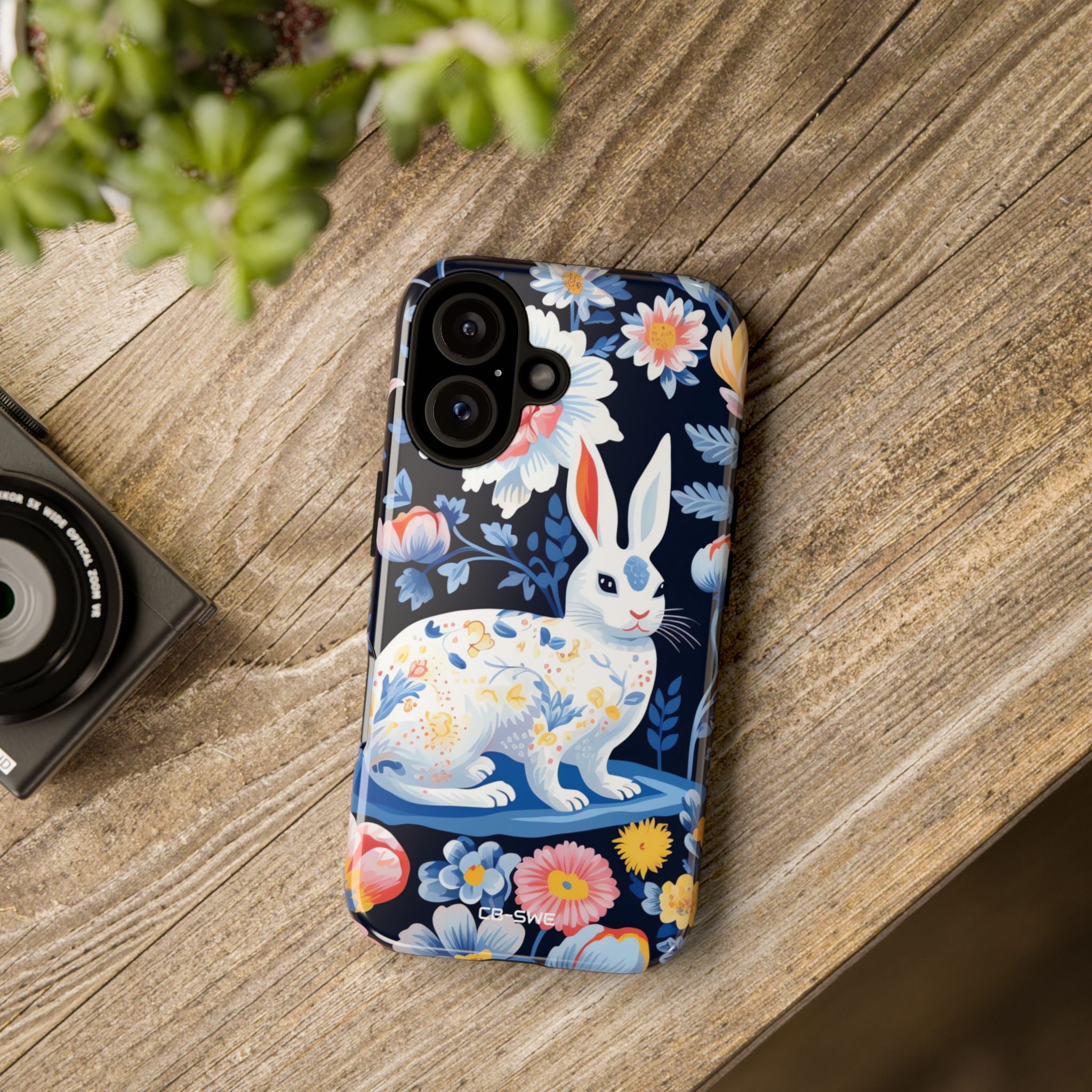 Floral Rabbit Dances - iPhone Case