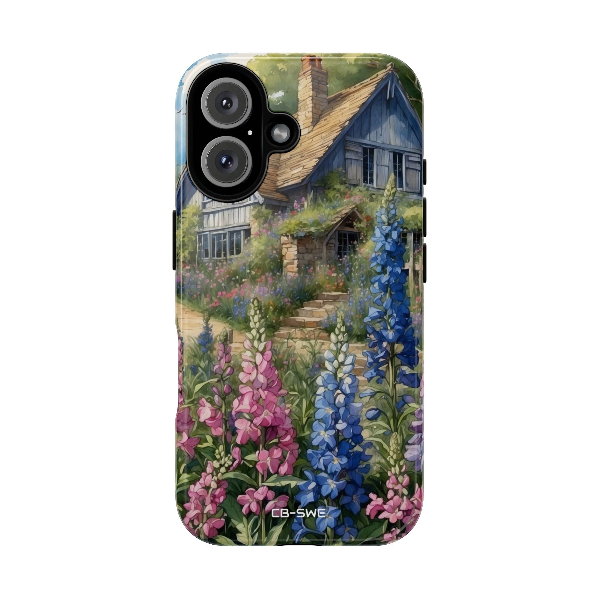 Cottage Surrounded Blossoms - iPhone Case