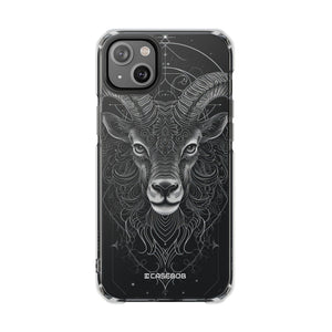 Mystic Ram Mandala – Handyhülle für iPhone (Clear Impact – Magnetisch) 