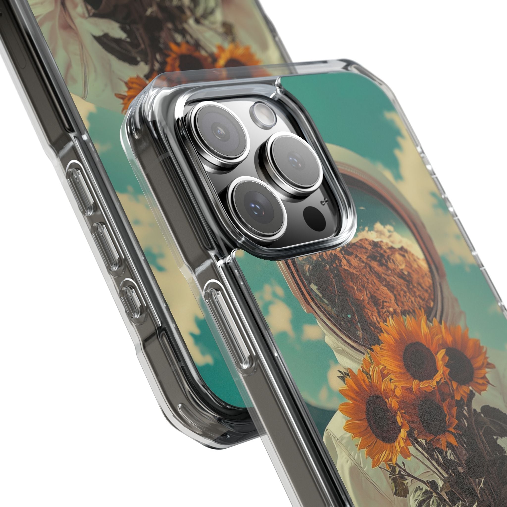 Sunflower Spacesuit Shine iPhone Case - Impact