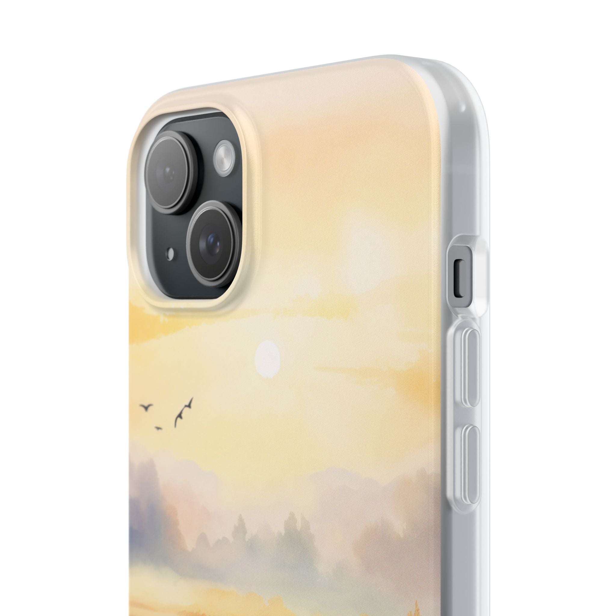 Glowing Sunrise iPhone 15 Plus Case - Soft
