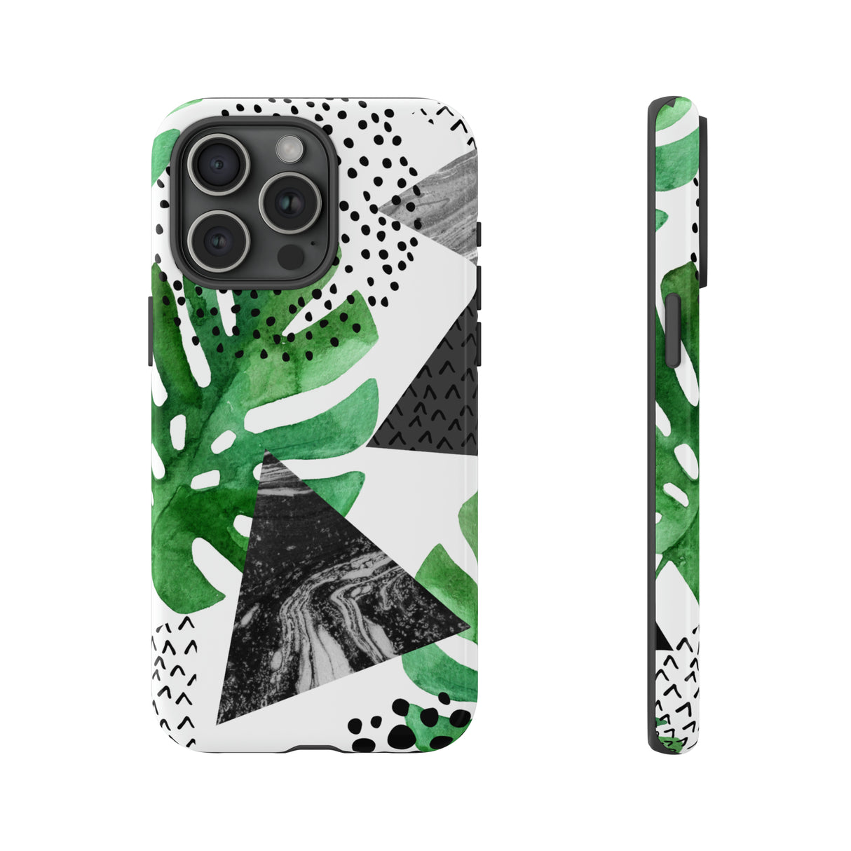 Grunge Grün Tropical - Schutzhülle für Handy