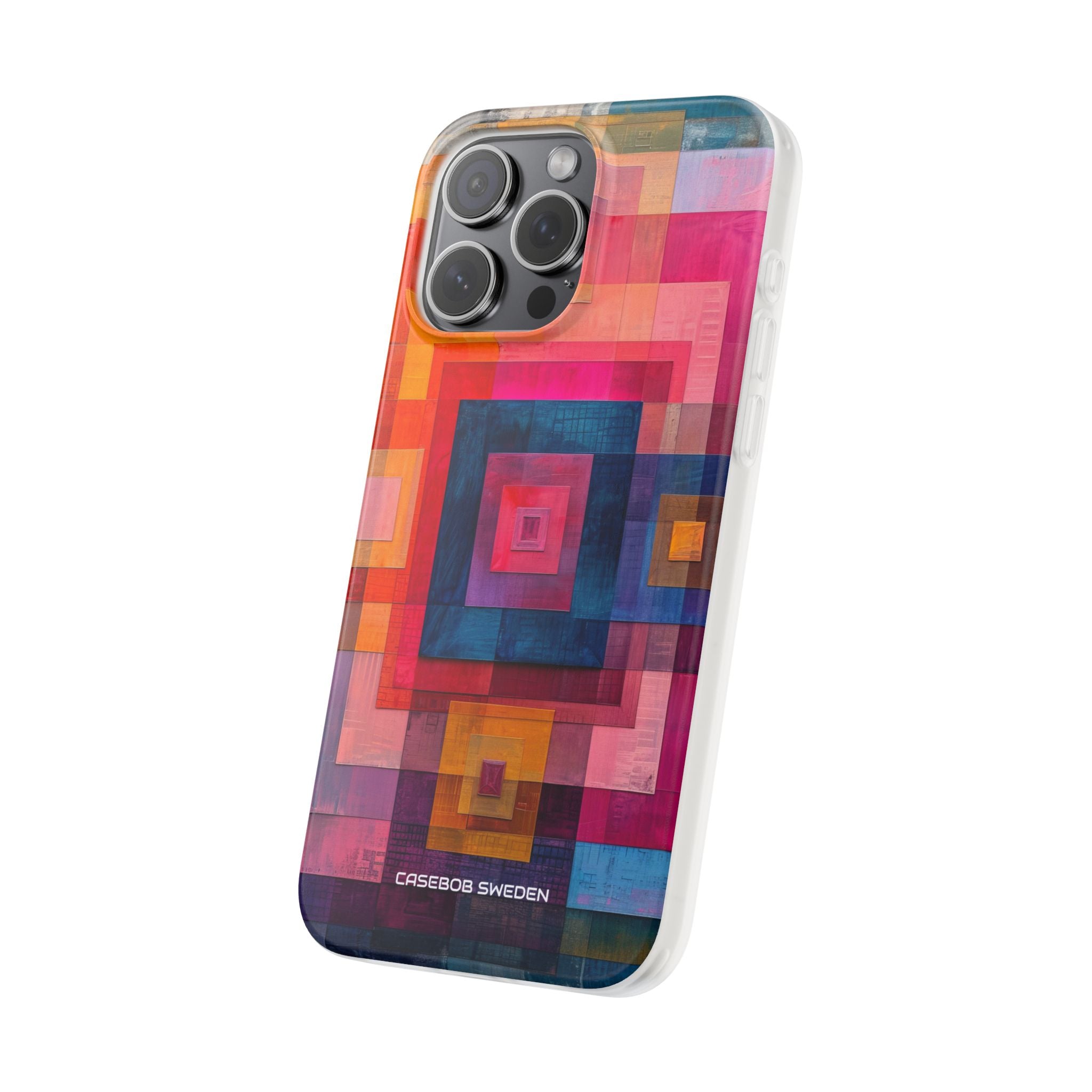 Vibrant Geometry - Flexi iPhone 15 Phone Case