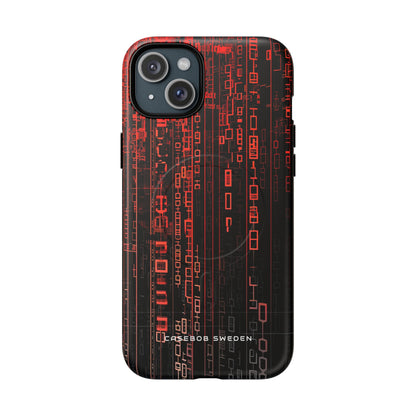 Gradient Cyberflux Network iPhone 15 | Tough+ Phone Case