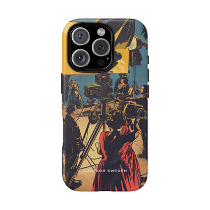 Golden Era Cinematic Spotlight iPhone 16 - Tough Phone Case