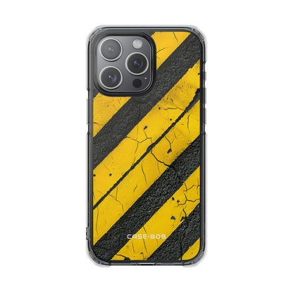 Yellow Stripe Distress iPhone 15 Pro Max Case - Impact