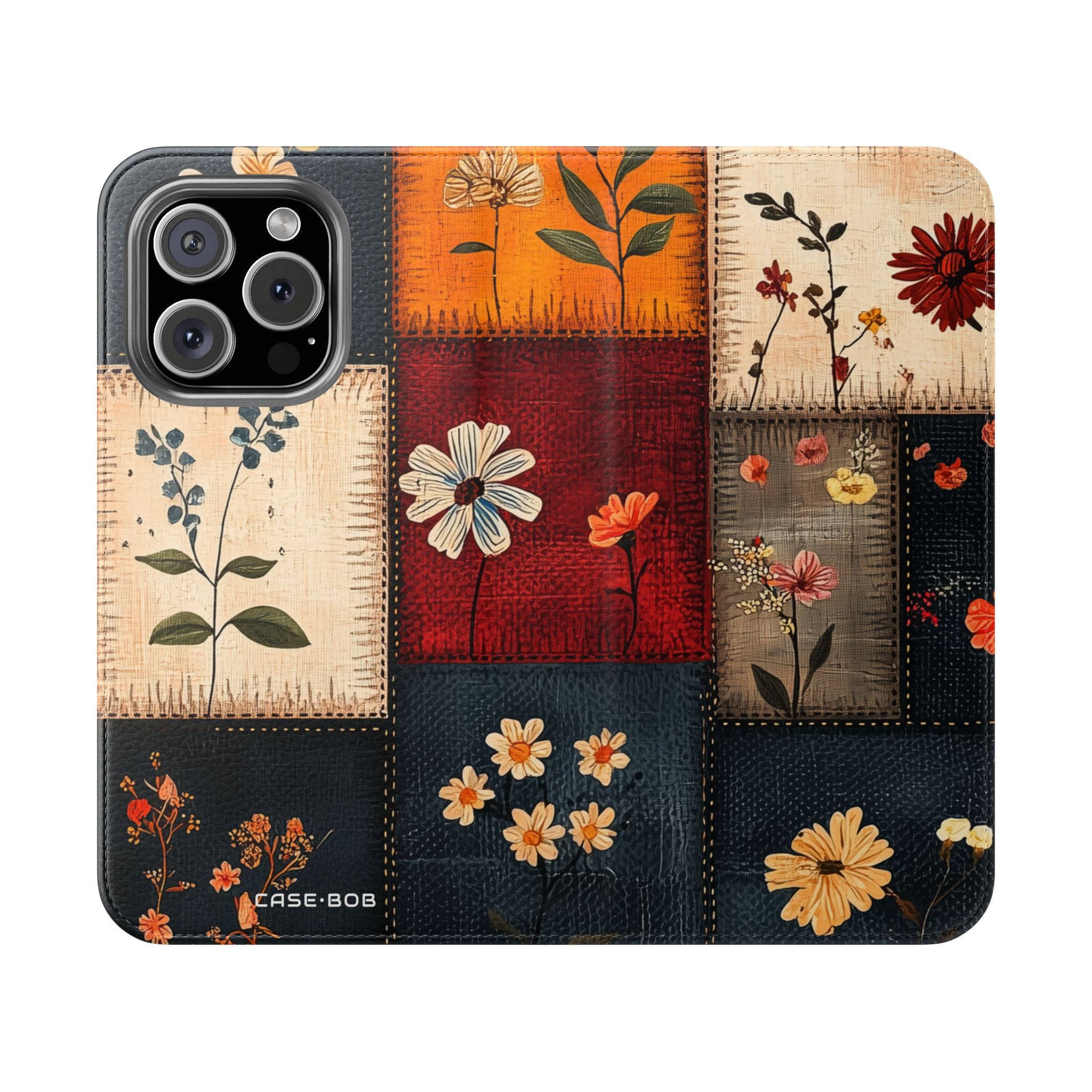 Patchwork Blooms - iPhone 16 Pro Case - Wallet