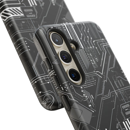 Circuitry Elegance: Futuristic Precision - For Samsung S24