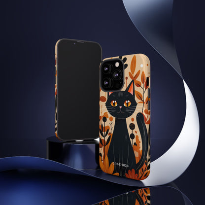 Black Cat Glow iPhone 13 Pro Case - Tough