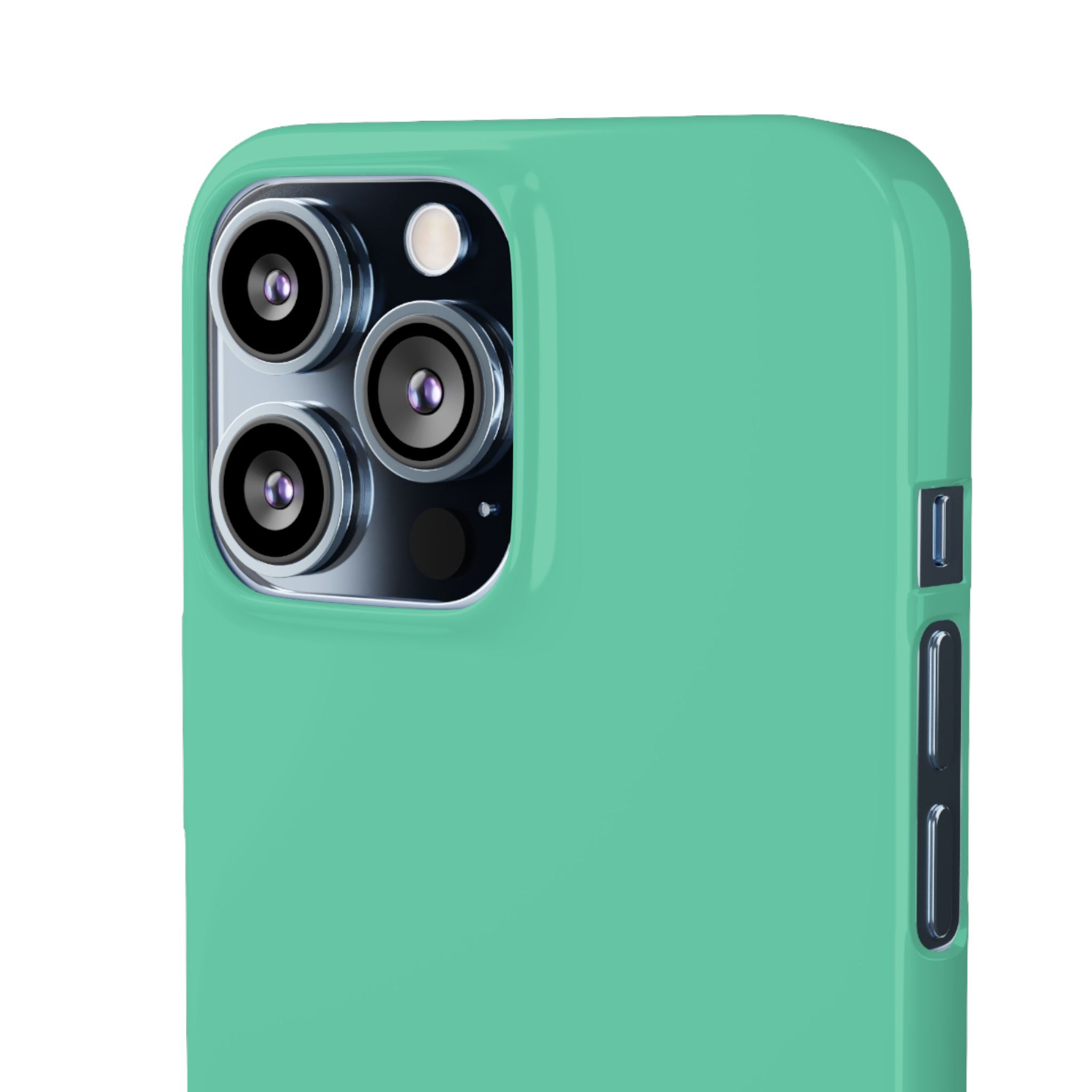 Mittleres Aquamarinblaues iPhone 13 - Schlanke Handyhülle