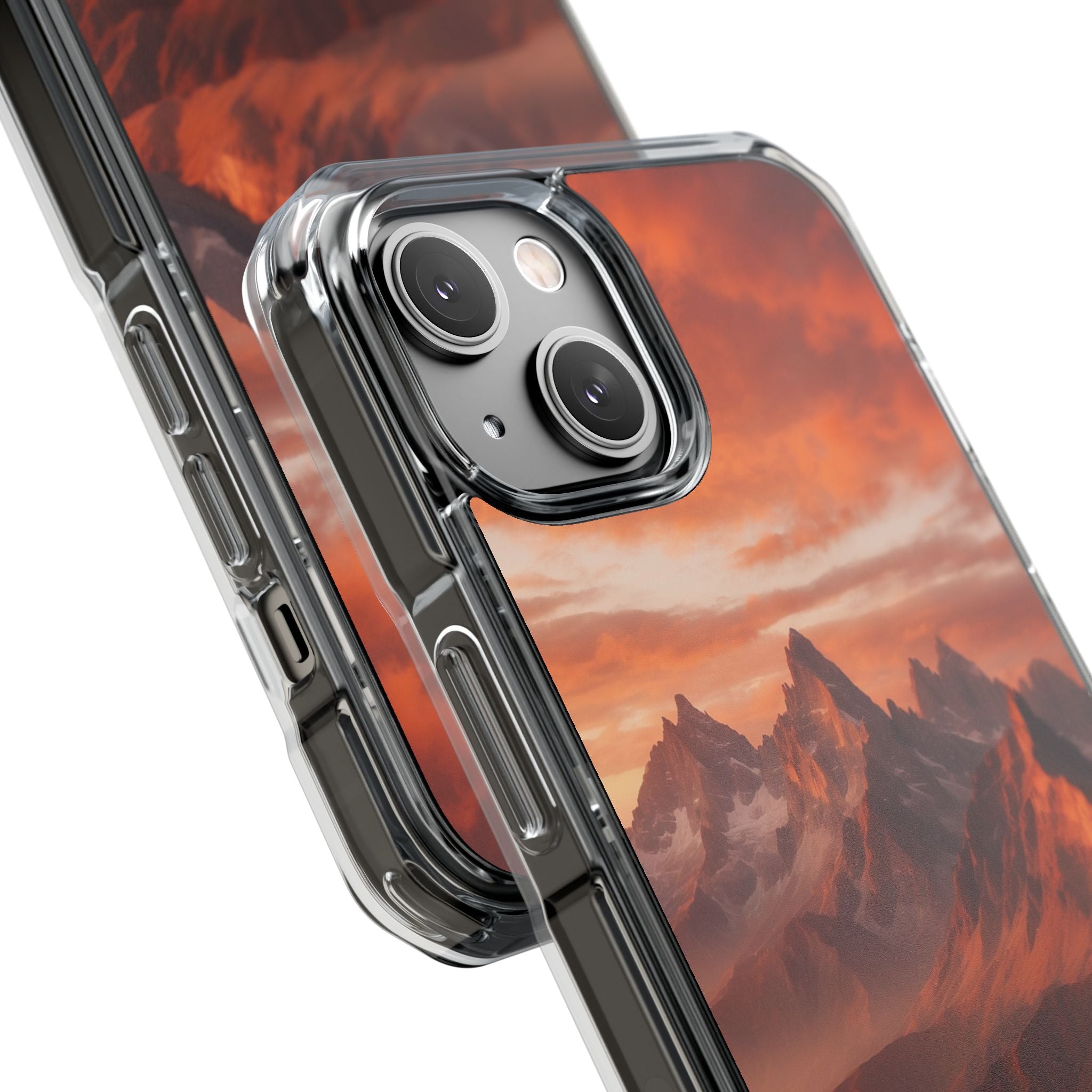 Mountain Peaks Glowing iPhone Case - Impact