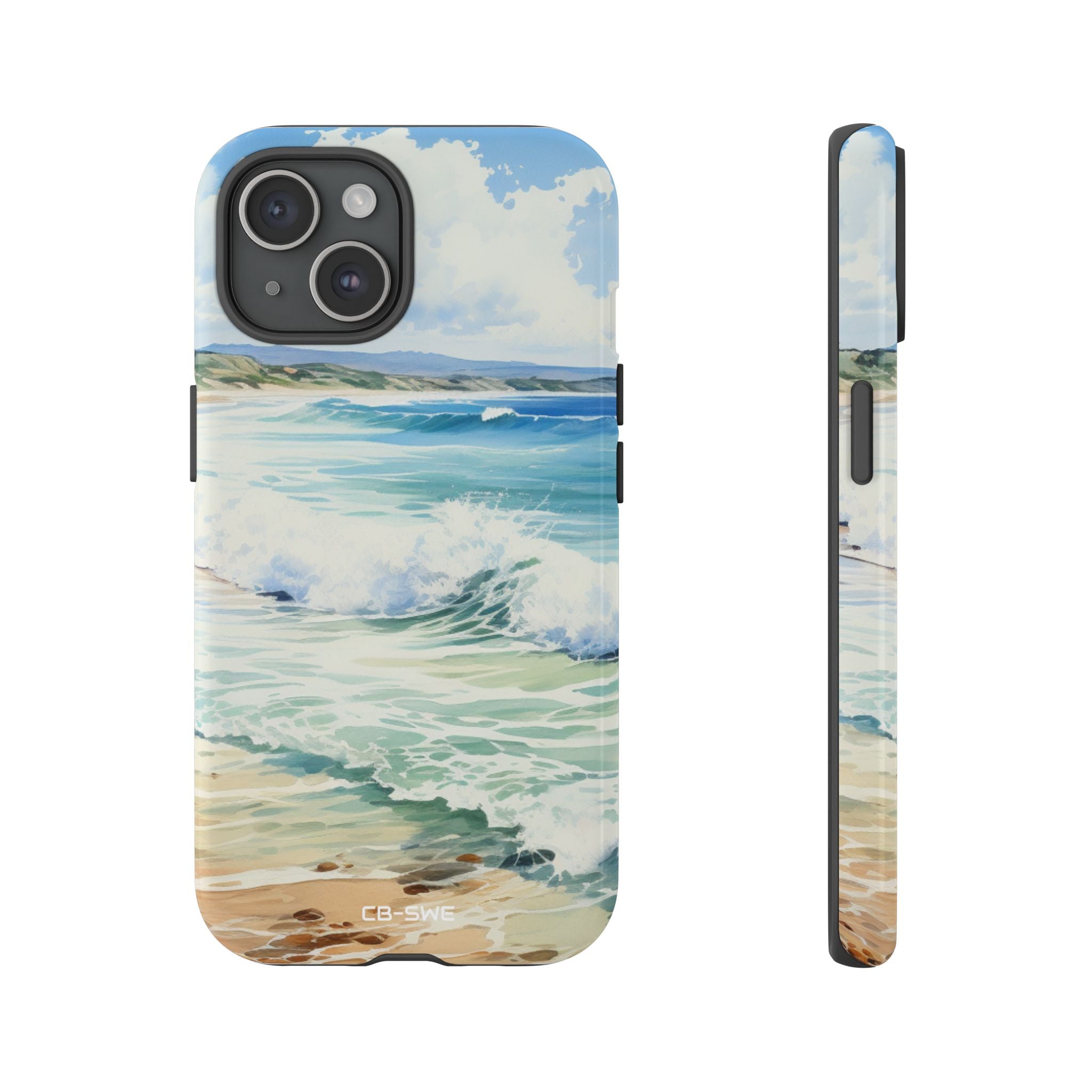 Serene Coastal Watercolors - iPhone Case