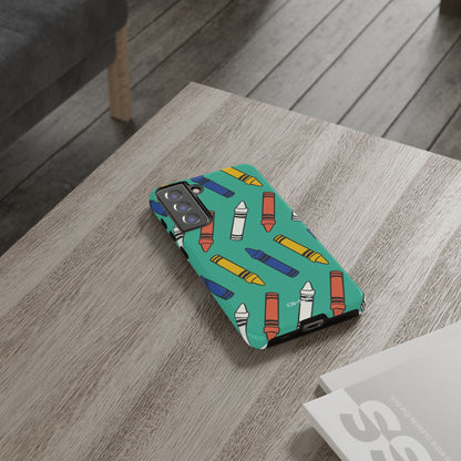 Crayons Dance Playfully - Samsung Case