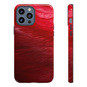 Red Feather Ink Art iPhone Case (Protective) iPhone 13 Pro Max Glossy Phone Case