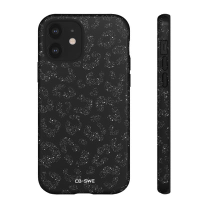 Glittery Leopard Elegance - iPhone Case