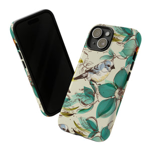 Cute Flowers and Birds iPhone case - Protective Phone Case