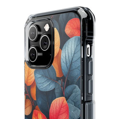 Vibrant Nature Leaves - Clear Impact iPhone 14 Phone Case