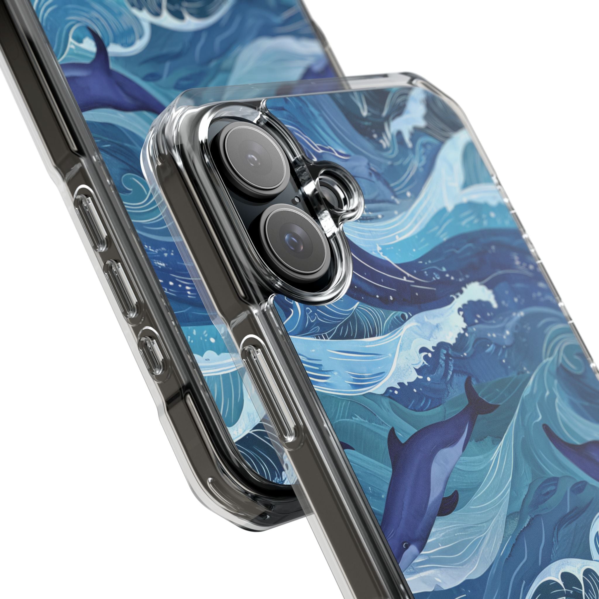 Dolphin Waves iPhone 16 Plus Case - Impact