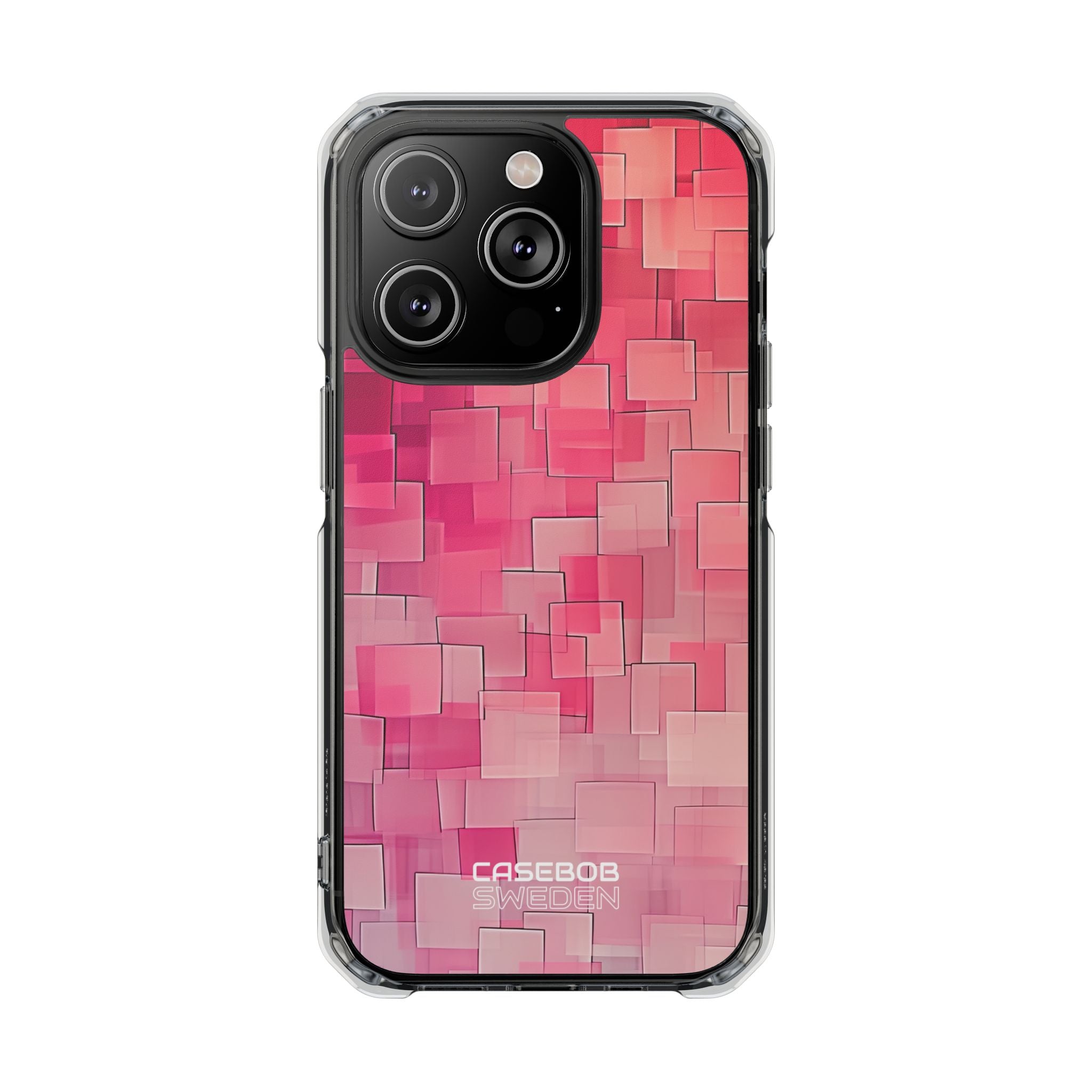 Layered Pink Geometry iPhone 14 - Impact Clear+