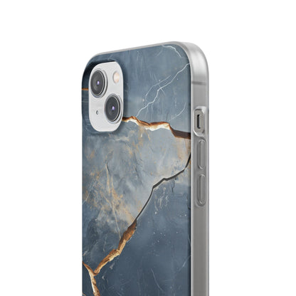 Jagged Vein Navy iPhone 14 Plus Case - Soft