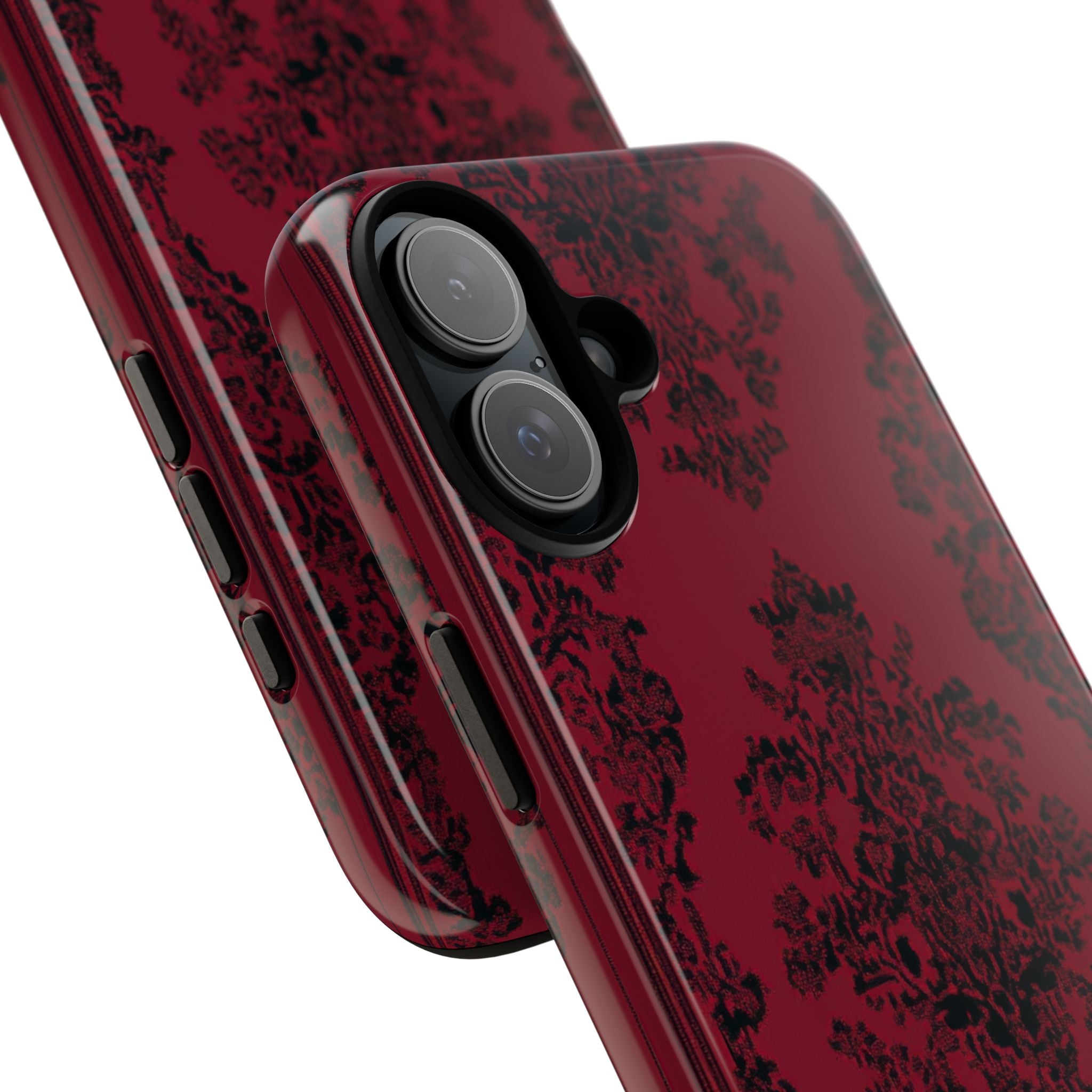 Gothic Crimson Elegance iPhone 16 - Tough Phone Case