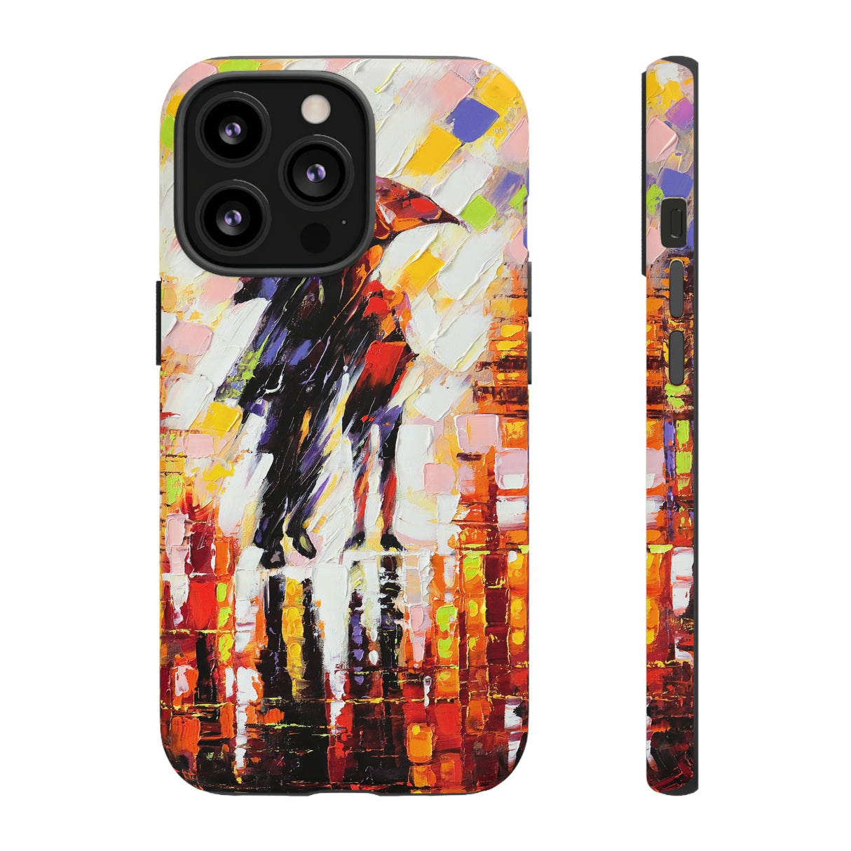 Oil Panting - Enamoured under Umbrella - Protective Phone Case