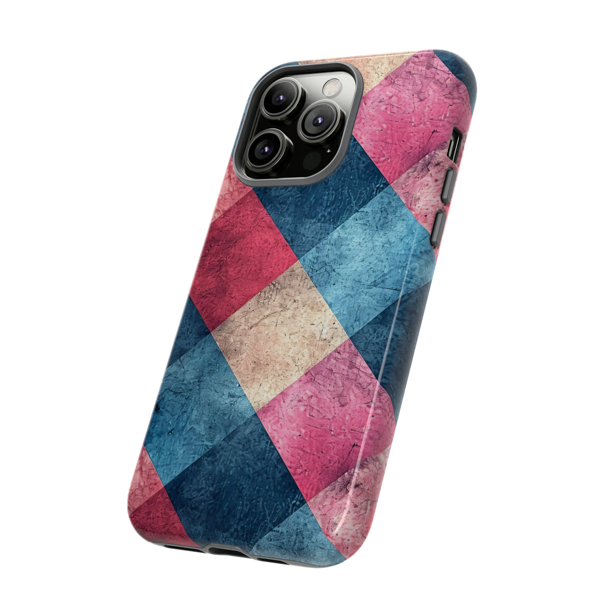 Pastel Gingham Charm - Protective Phone Case