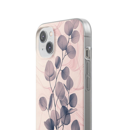 Veined Leaf Whisper iPhone 14 Plus Case - Soft
