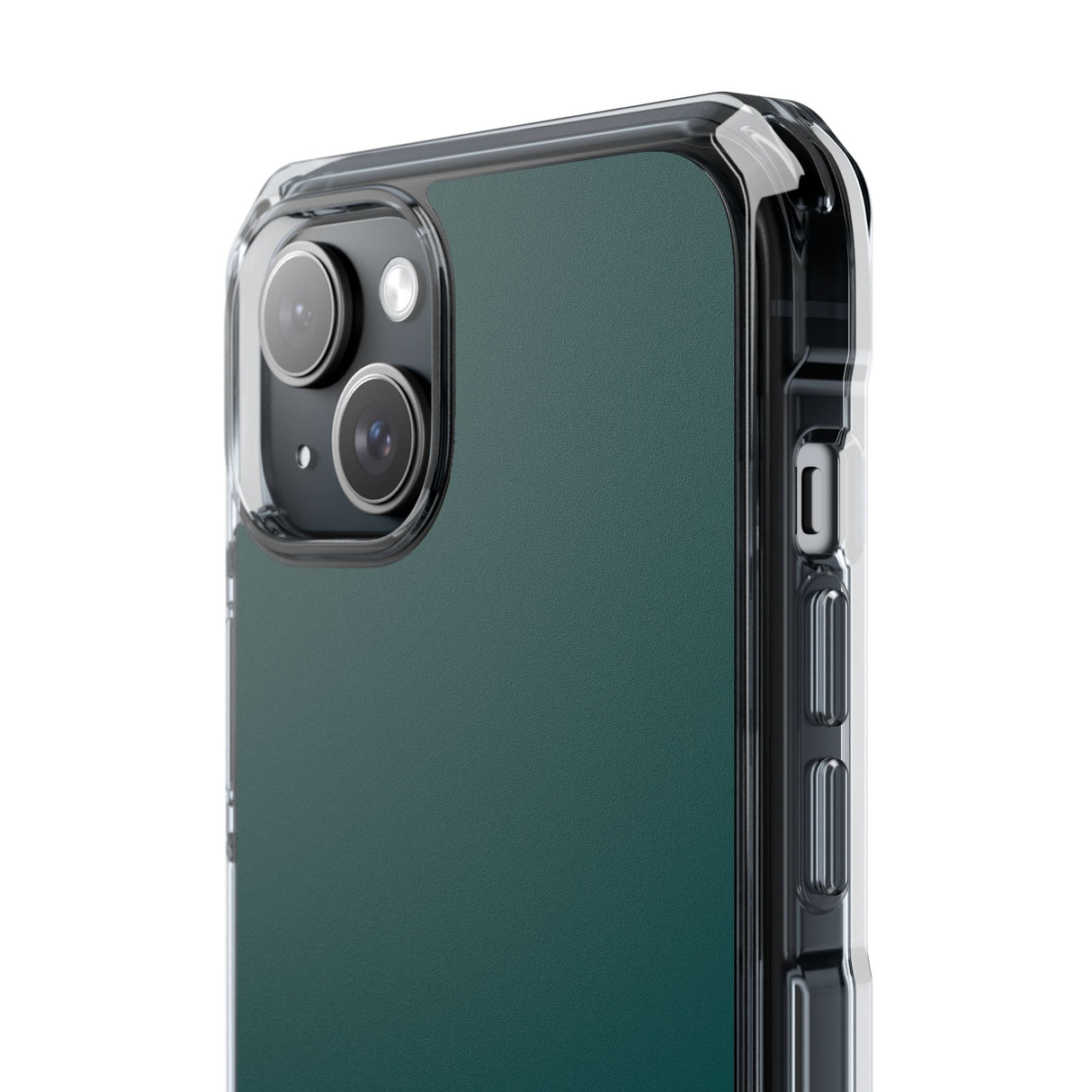 Deep Jungle Green | Handyhülle für iPhone (Clear Impact Case – magnetisch) 